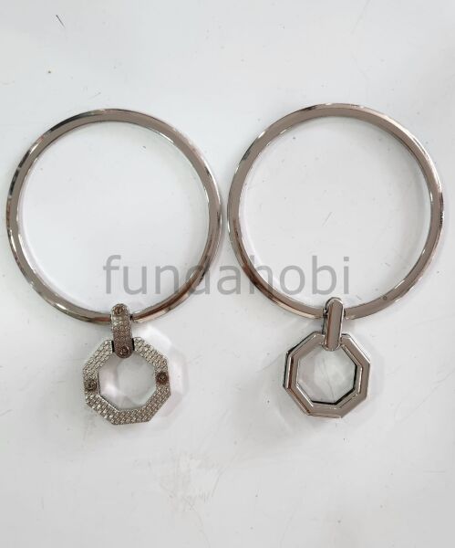 Altıgen Detaylı Metal Kulp GRİ