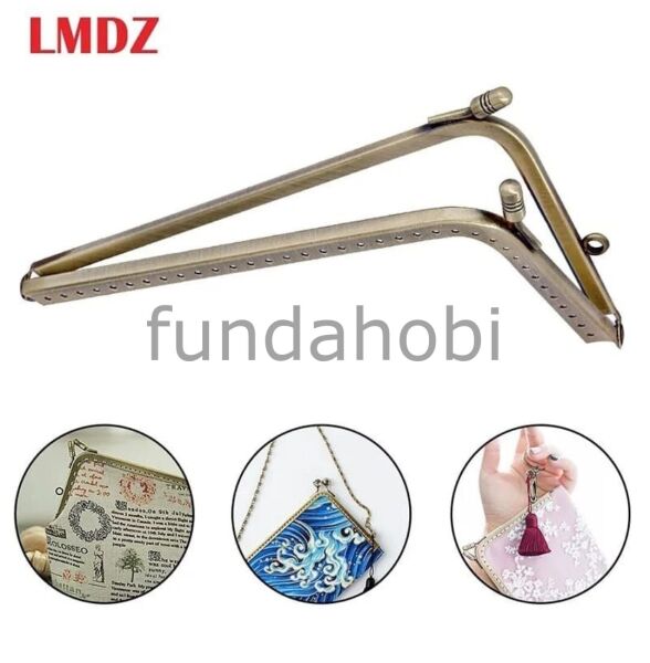 L Cüzdan Metal Burs Gold