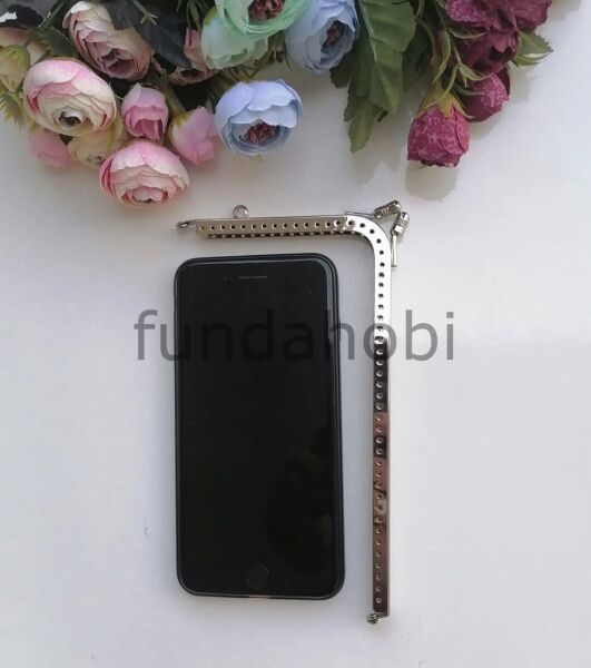 L Cüzdan Metal Burs GÜMÜŞ