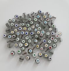 13 mm Şeffaf Danagözü Cam Nazar Boncuğu