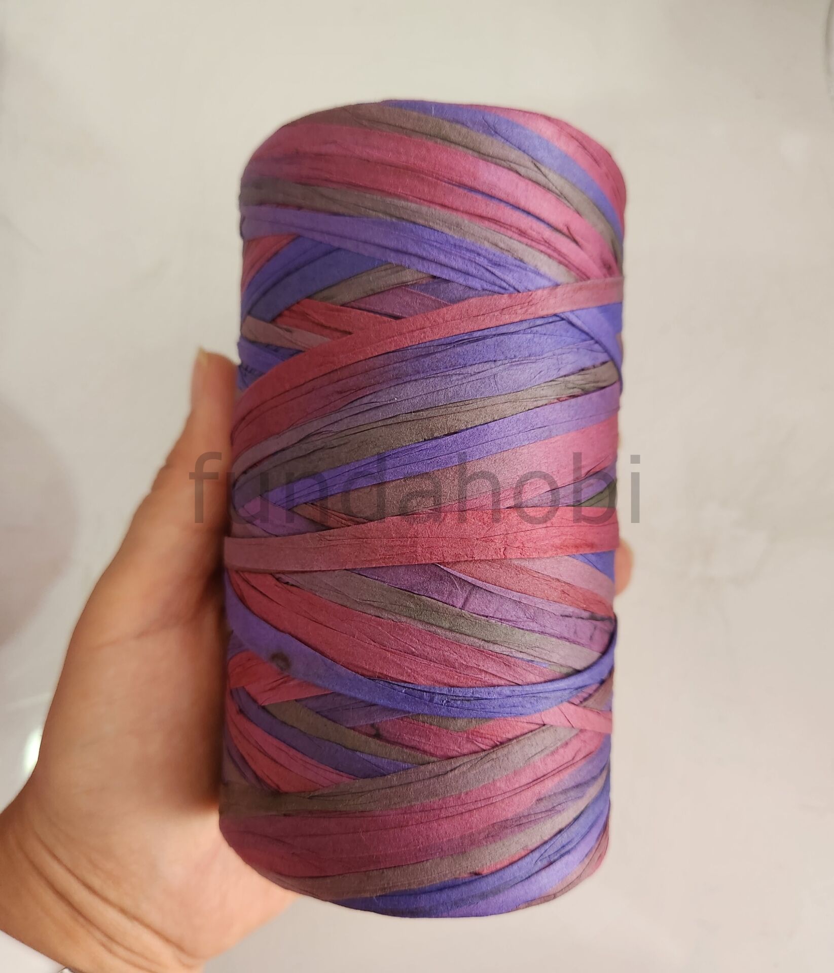 Yerli Batik Rafya-Mor Tonları
