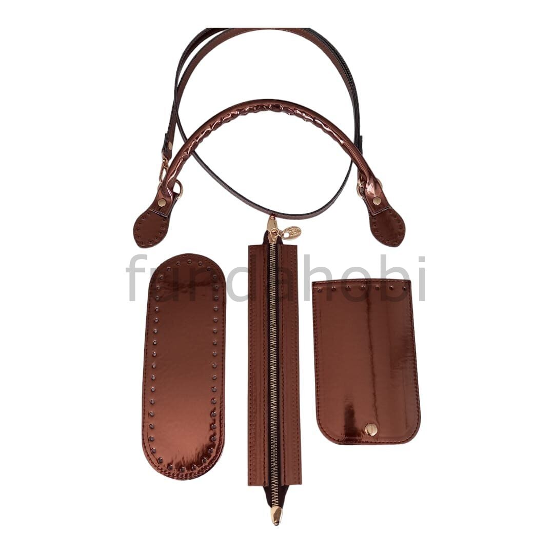 Parlak Çanta Kapağı 5'li Set TABA