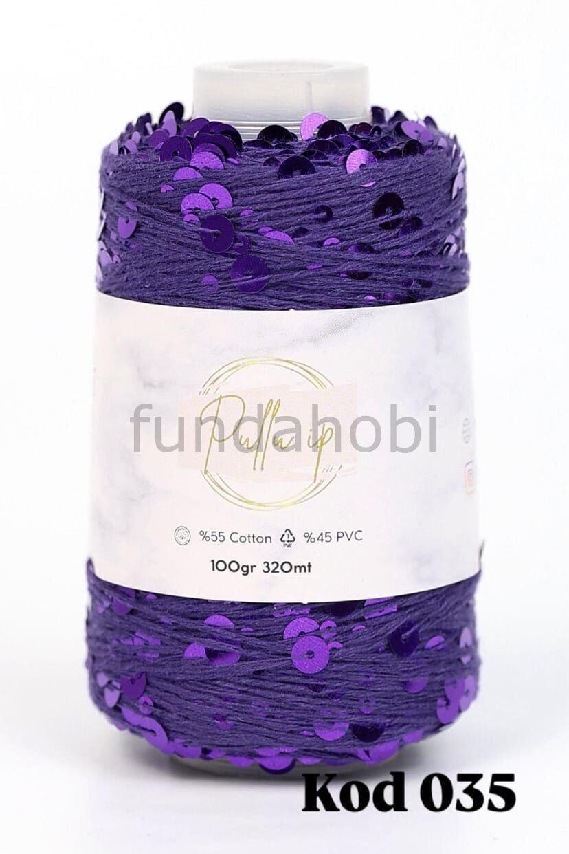 Pullu İp (Yeni Renkler) Mor-035