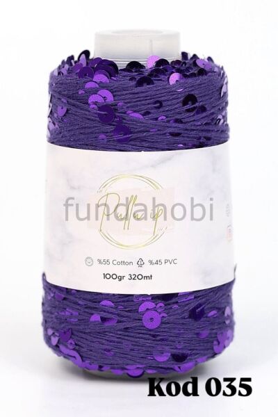 Pullu İp (Yeni Renkler) Mor-035