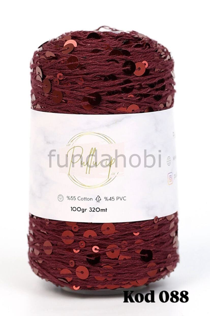Pullu İp (Yeni Renkler) Bordo-088