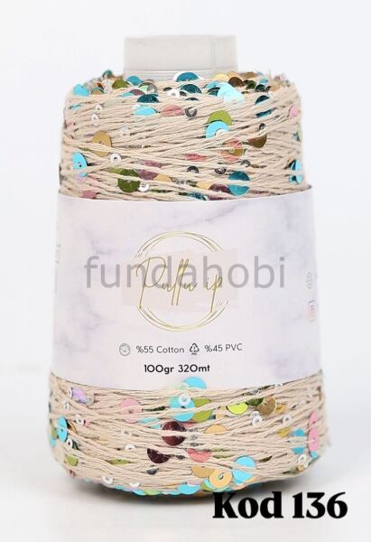 Pullu İp (Yeni Renkler) Bej-136
