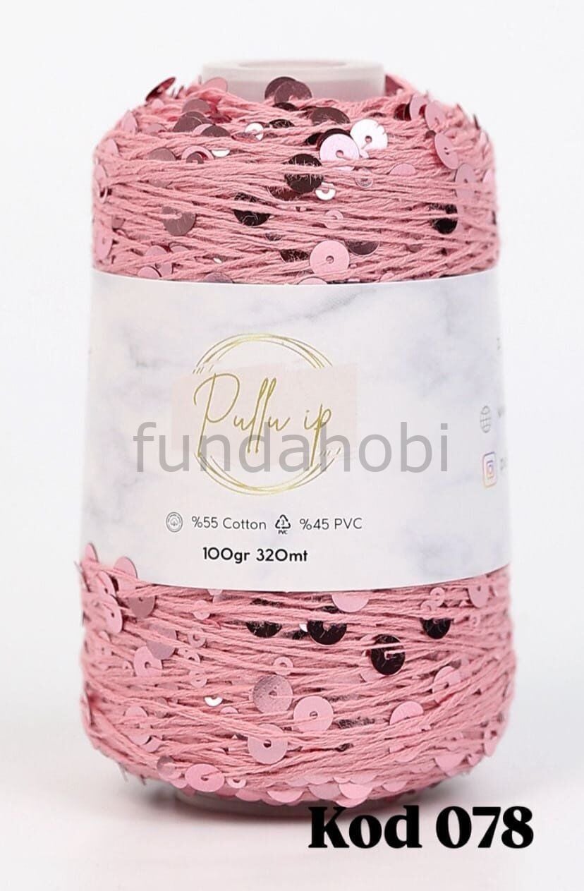 Pullu İp (Yeni Renkler) GülKurusu-078
