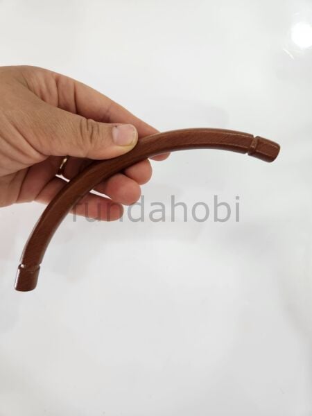 Yarımay Masif Ahşap Kulp