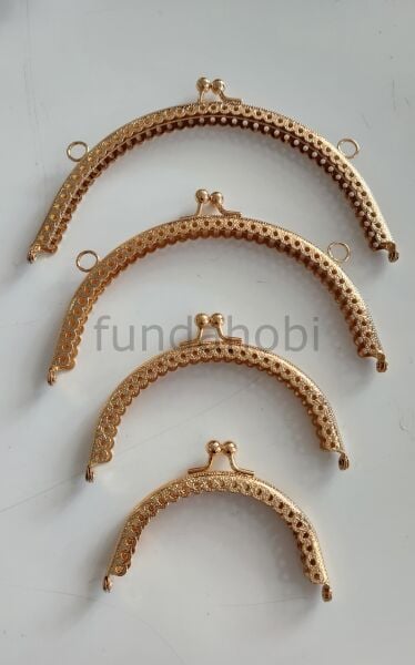 Metal Cüzdan Klipsi -Yarımay Gold