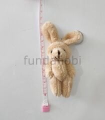 Kıyafetsiz Kahverengi Peluş Tavşan-9 cm