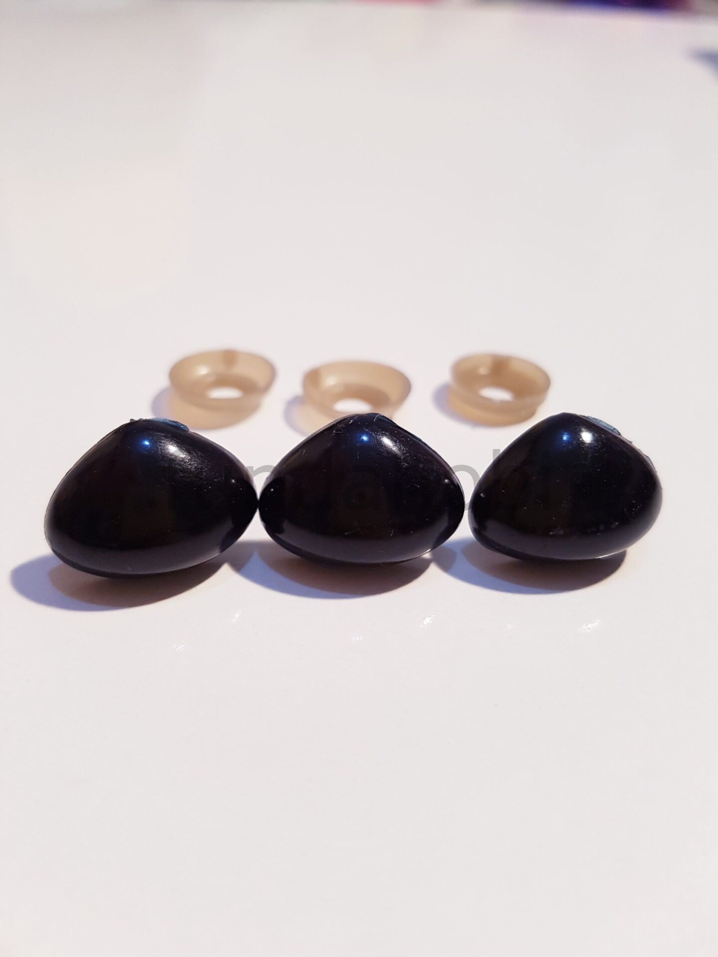 AMİGURUMİ KİLİTLİ BURUN-12 MM SİYAH