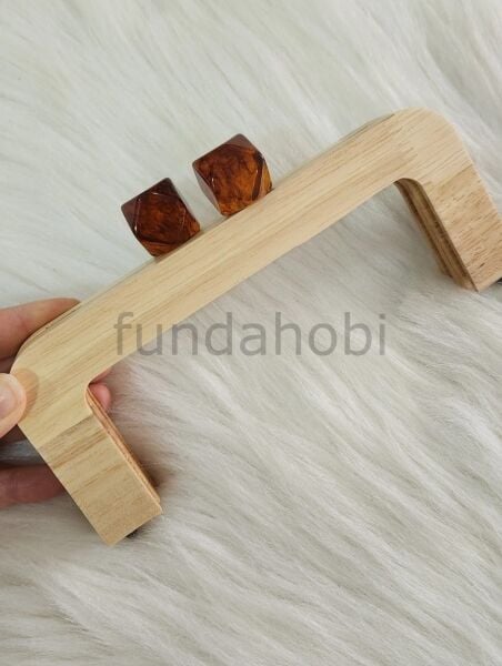 Boncuklu Mıknatıslı&Vidalı Ahşap Burs Akide