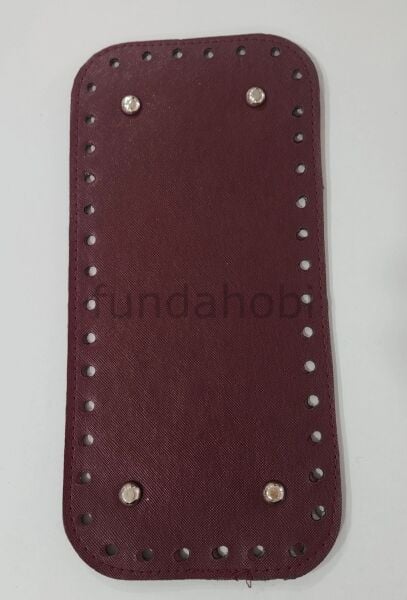Çanta Tabanı 12x25 cm bordo