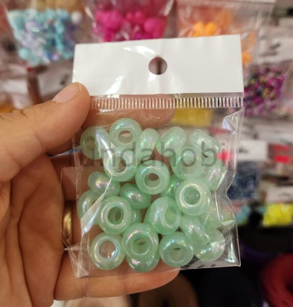 13 mm Büyük Delikli Kuşgözü Akrilik Boncuk (Renk Seçenekli)