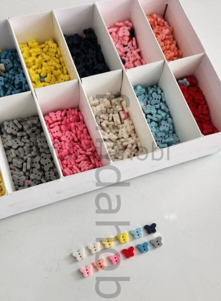 Amigurumi Kelebek Düğme