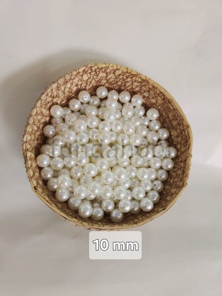 10 mm İnci Boncuk 30 gr KREM